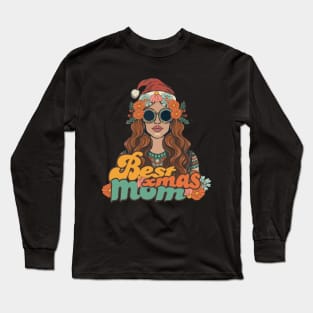 Best xmas mom hippie mom Long Sleeve T-Shirt